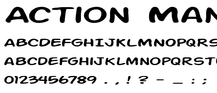 Action Man Extended font